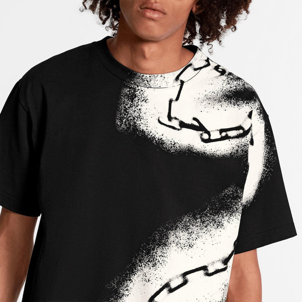 Louis Vuitton Louis Vitton T-Shirt with Spray Chain Print