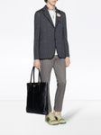 Gucci Cotton Polo with Web and Feline Head