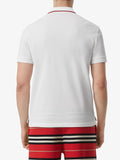 Burberry Icon Stripe Placket Cotton Piqué Polo Shirt