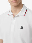Burberry Icon Stripe Placket Cotton Piqué Polo Shirt