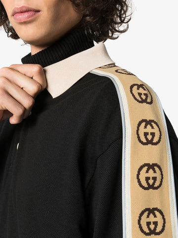 Gucci Polo with Interlocking G Stripe